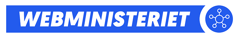 webministeriet webbureau aarhus logo med spinner 800px